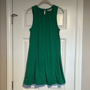 LOFT Green A-Line Sleeveless Dress Women's Medium Petite